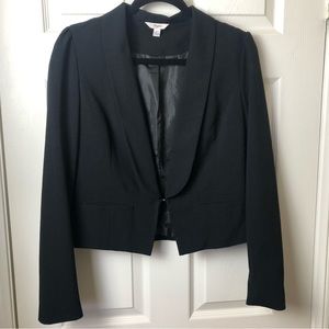 CANDIE’S Black Cropped Jacket with cute bow in back - Size Large